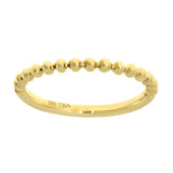 Gullring med kuler 14kt Hvitt/Gult Gull