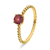 Ring i Gult Gull (585), 0.60ct Granat