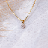 Diamantanheng i Hvitt/Gult Gull, 0,06ct tw/si