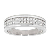 Diamantring rekkering i hvitt gull tot 0,35ct TWSI - Diamanthuset