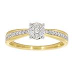 Diamantring i gult gull 0.30ct TW/Si - Diamanthuset