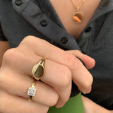 Signetring 14kt Hvitt/Gult Gull