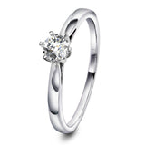 Eloise diamantring, gult/hvitt gull