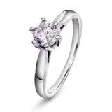 Eloise diamantring, gult/hvitt gull