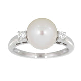 Diamantring 0,16ct TW/SI med Perle - Diamanthuset