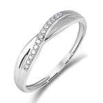 Diamantring 0,08ct tw/si i hvitt gull¨¨Diamanthuset