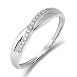 Diamantring 0,08ct tw/si i hvitt gull¨¨Diamanthuset