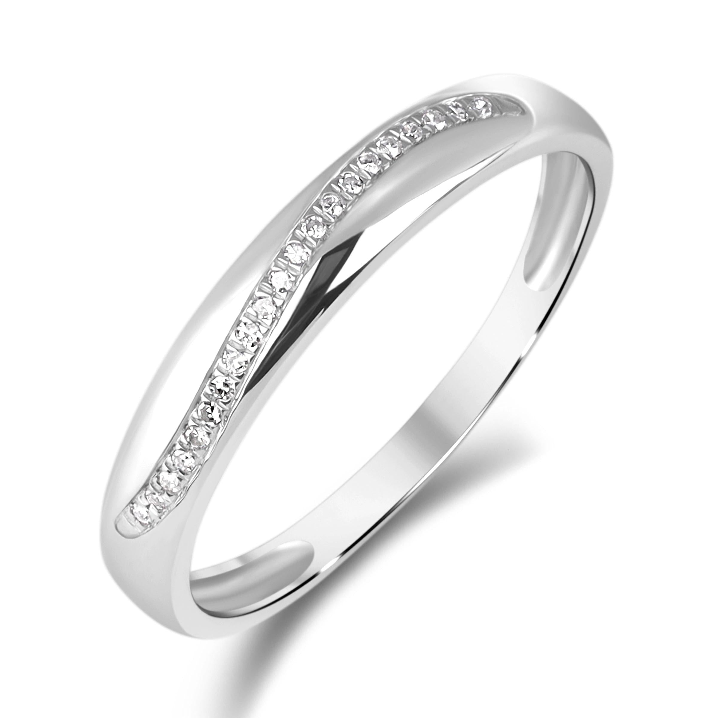 Diamantring 0,08ct tw/si i hvitt gull_Diamanthuset