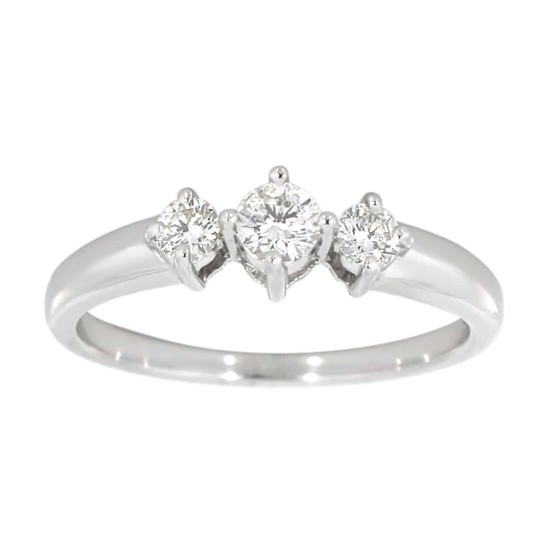 Diamantring i hvitt gull 0,40ct TW/SI - Diamanthuset