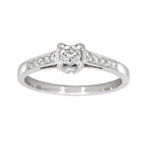 Diamantring i hvitt gull 0,35ct TWSI - Diamanthuset