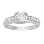 Diamantring i hvitt gull, 0.80CT TWSI - Diamanthuset