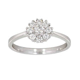 Rosettring i hvitt gull