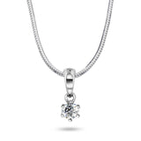 Eloise diamantsmykke, gult/hvitt gull