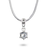 Eloise diamantsmykke, gult/hvitt gull