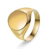 Signet-ring herre i gult gull
