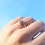 Diamanthuset.no - Diamantring rund med 0,25ct twsi i gult gull