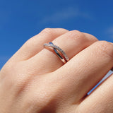 Diamantring i hvitt gull totalt 0,25ct TW/SI