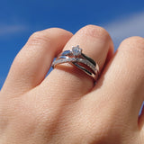 Diamantring i hvitt gull totalt 0,25ct TW/SI