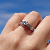 Diamantring i hvitt gull, 1.05CT TWSI