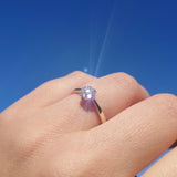 Rosettring i gult/hvitt gull, 0.25ct