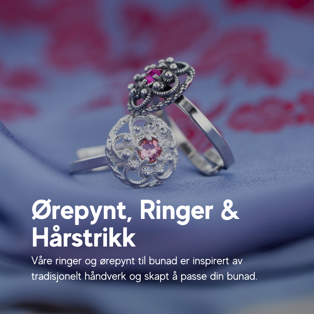 Ørepynt, Ringer & Hårstrikk til Bunad