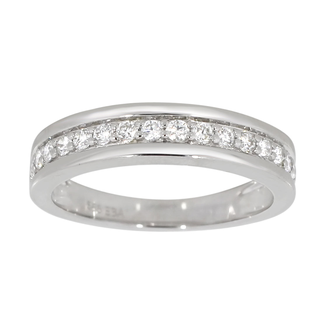Diamantring rekkering i gult gull tot 0,35ct TWSI