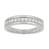 Diamantring rekkering i gult gull tot 0,35ct TWSI