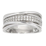Diamantring i hvitt gull, 0.35ct TW/S