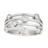 Diamantring i Hvitt/Gult Gull, 0.35CT TWSI