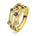 Ring i Gult/Hvitt Gull (585), 0.35 Flerfarget Edelstener – Diamanthuset