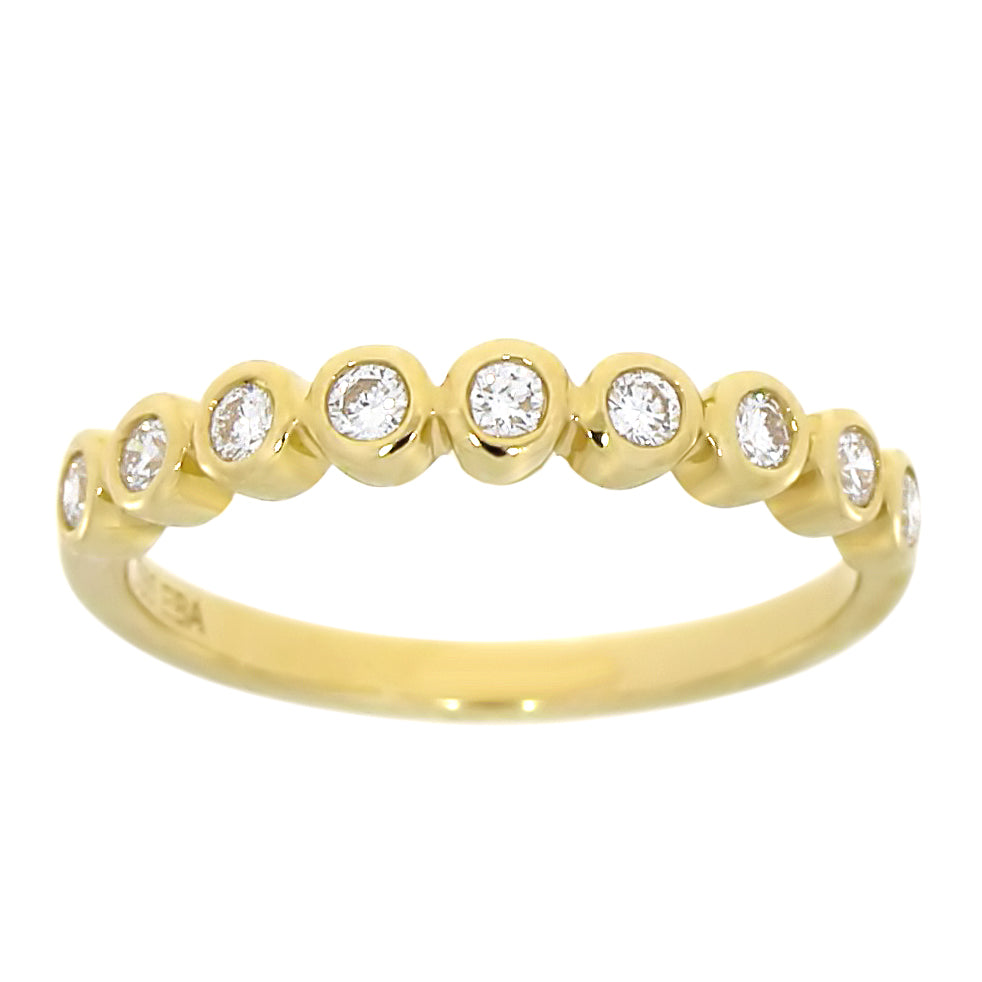 Diamantring i Hvitt/Gult Gull, 0.36CT TWSI