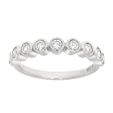 Diamantring i hvitt gull, 0.30ct TW/S