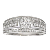 Diamantring i hvitt gull, 0.50ct TW/S