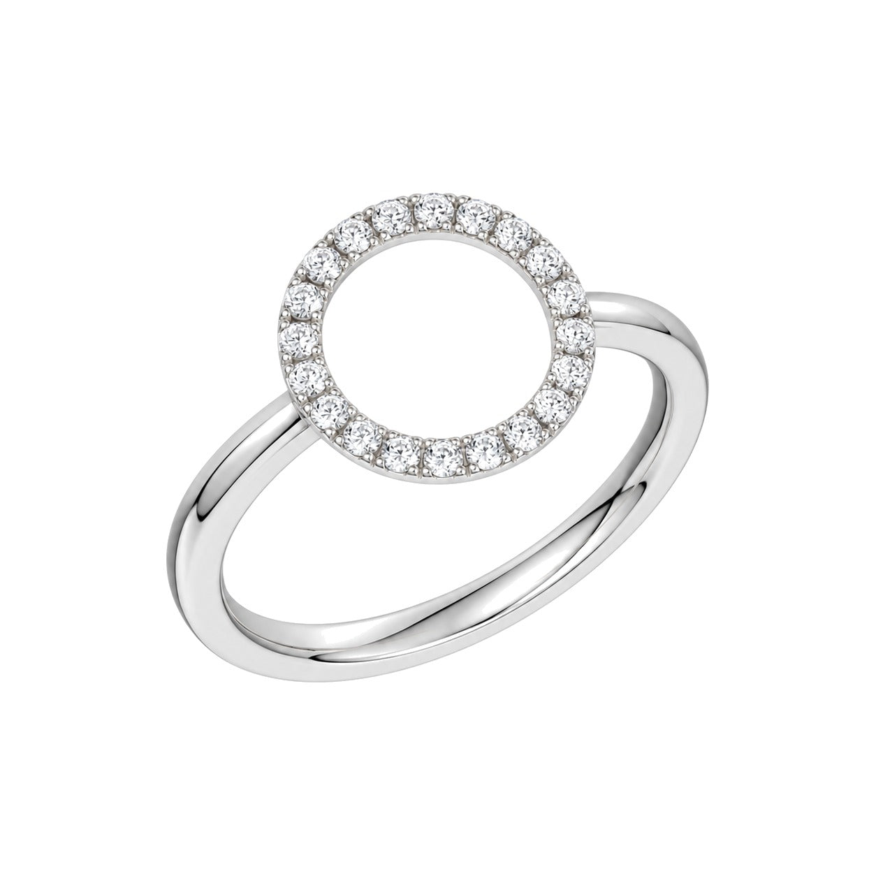 Diamantring i Hvitt/Gult Gull, 0,22 ct TW/SI – bilde 2 – Diamanthuset