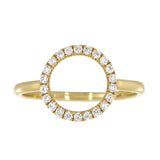 Diamantring i Hvitt/Gult Gull, 0.22CT TWSI