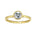 Ring i Gult/Hvitt Gull (585), 0,75 ct hvit topas – Diamanthuset