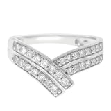 Diamantring i hvitt gull, 0.50ct TW/S