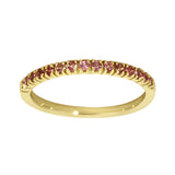 Ring i Gult Gull (585) med Rosa Turmalin 0,20ct