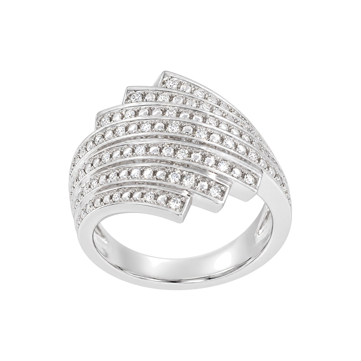 Diamantring i Hvitt/Gult Gull, 0,20 ct TW/SI – bilde 2 – Diamanthuset