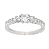Trestens Diamantring i Hvit Gull (585) Med Tot. 0,70ct TWSI Diamanter