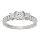 Trestens Diamantring i Hvit Gull (585) Med Tot. 1.00ct TWSI Diamanter