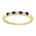 Ring i Hvitt eller gult Gull (585), 0,01 ct TW/SI Diamanter og Safirer – bilde 2 – Diamanthuset