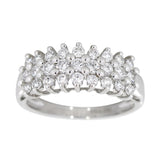 Diamantring i hvitt gull, 1.00ct TW/S