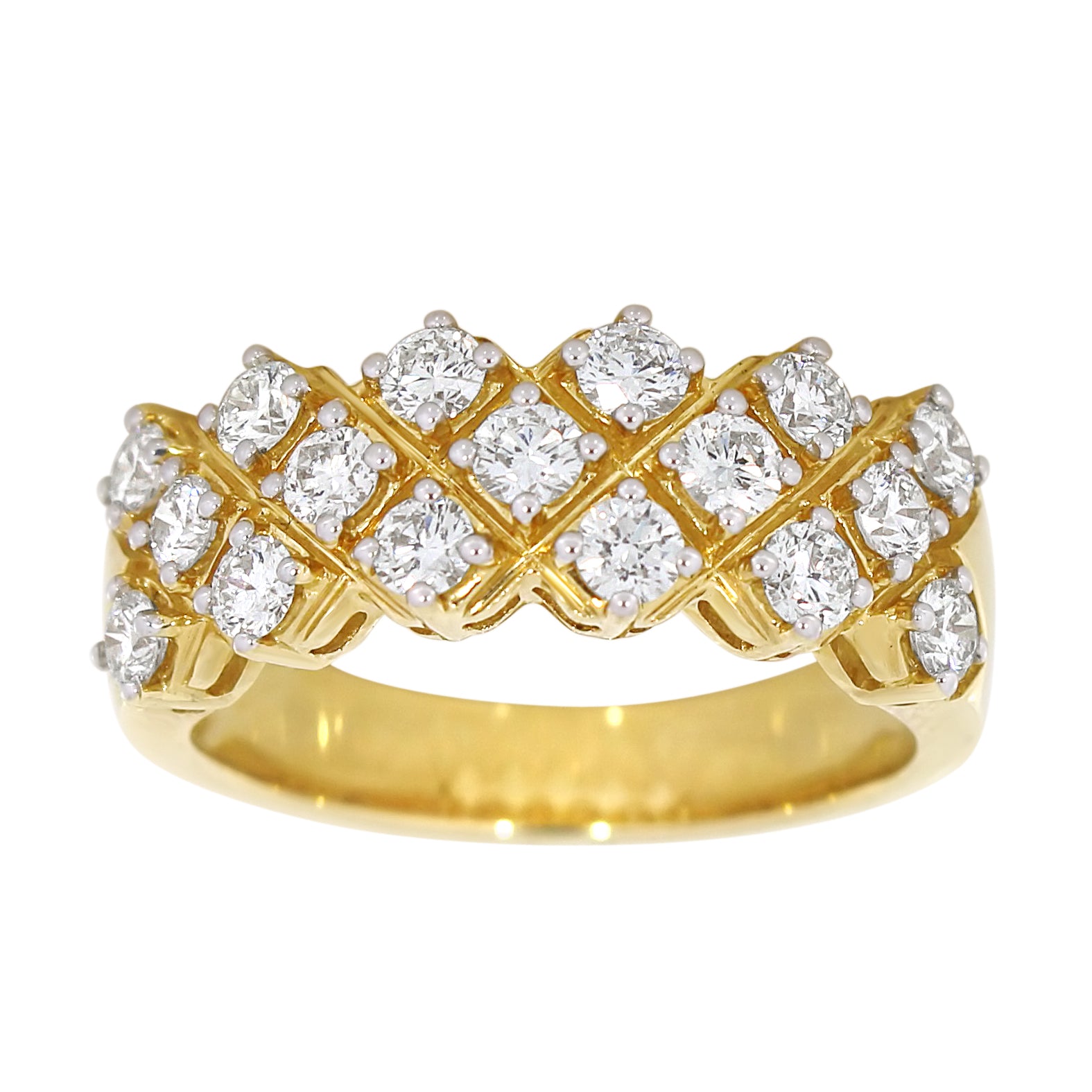 Diamantring i hvitt gull, 1.20CT TWSI