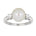 Diamantring i 14kt Gult/Hvitt Gull,, 0,10 ct TW/SI Diamanter og 8-8,5mm Perle – bilde 2 – Diamanthuset