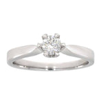 Victoria enstens forlovelsesring i 14k gull med sertifisert TW/SI-diamant