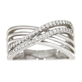 Diamantring i hvitt gull, 0.25ct TW/S