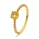 Ring i Gult Gull (585), 0.60ct Citrin