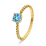 Ring i Gult Gull (585), 0.60ct Topas