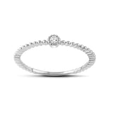Diamantring i Hvitt/Gult Gull, 0.05CT TWSI